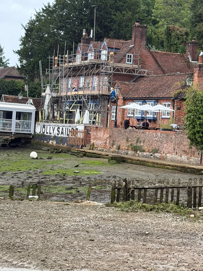 Waterside pub access by A&S Scaffolding
